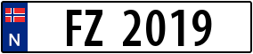 Trailer License Plate